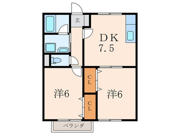 エスティアム２１の物件間取画像